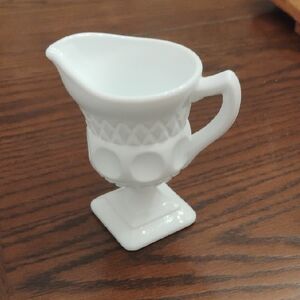 Mckee Plymouth White Milk Glass Creamer